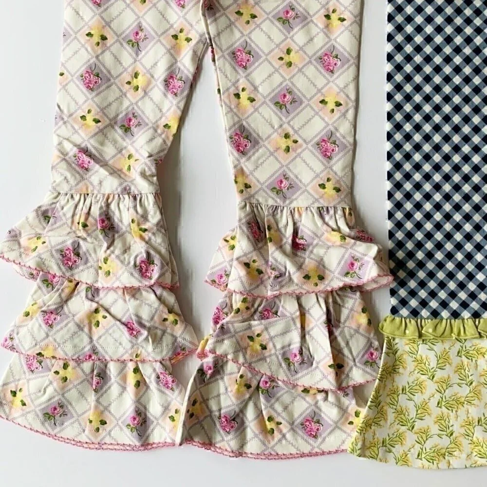 NWT Matilda Jane Girl Ruffle Leggings Bundle 8 Years 10 years or 12 years